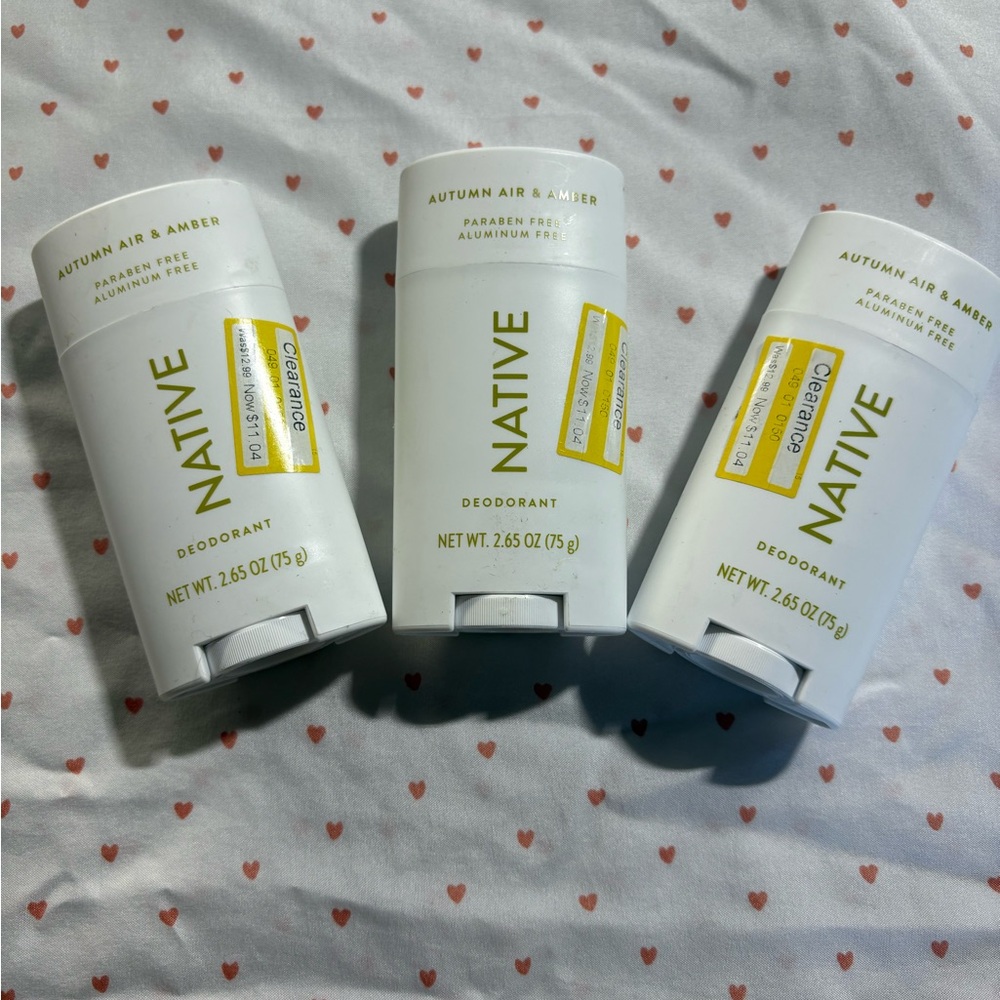 Native Deodorant Autumn Air & Amber bundle